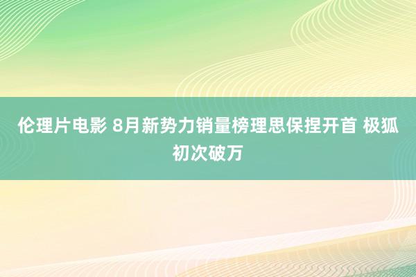 伦理片电影 8月新势力销量榜理思保捏开首 极狐初次破万