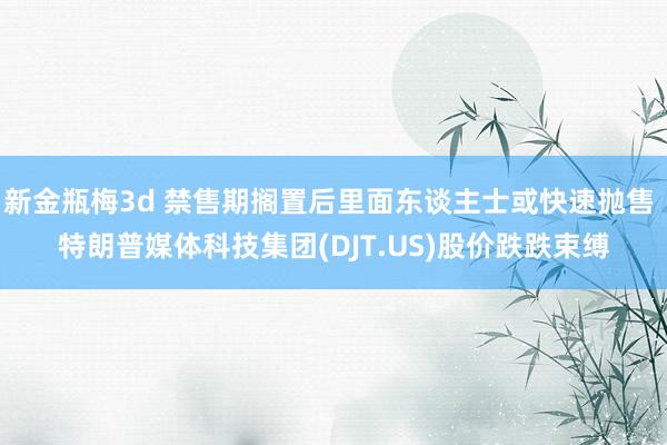 新金瓶梅3d 禁售期搁置后里面东谈主士或快速抛售 特朗普媒体科技集团(DJT.US)股价跌跌束缚