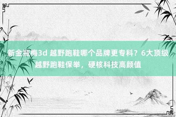 新金瓶梅3d 越野跑鞋哪个品牌更专科？6大顶级越野跑鞋保举，硬核科技高颜值