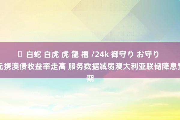 ✨白蛇 白虎 虎 龍 福 /24k 御守り お守り 澳元携澳债收益率走高 服务数据减弱澳大利亚联储降息预期