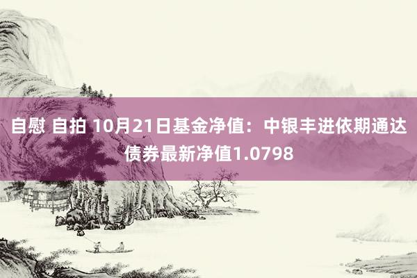 自慰 自拍 10月21日基金净值：中银丰进依期通达债券最新净值1.0798