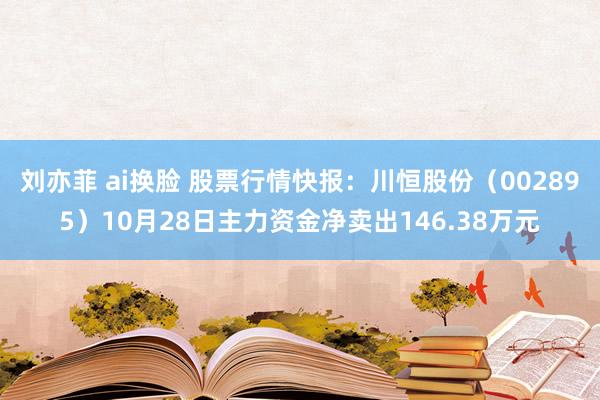 刘亦菲 ai换脸 股票行情快报：川恒股份（002895）10月28日主力资金净卖出146.38万元