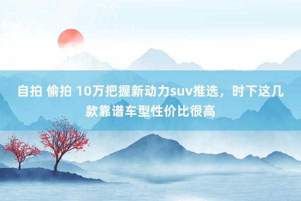 自拍 偷拍 10万把握新动力suv推选，时下这几款靠谱车型性价比很高