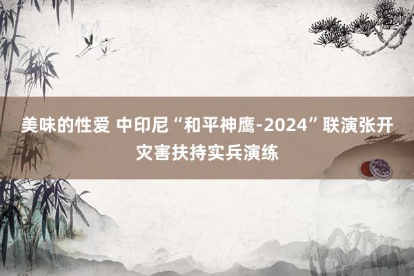 美味的性爱 中印尼“和平神鹰-2024”联演张开灾害扶持实兵演练