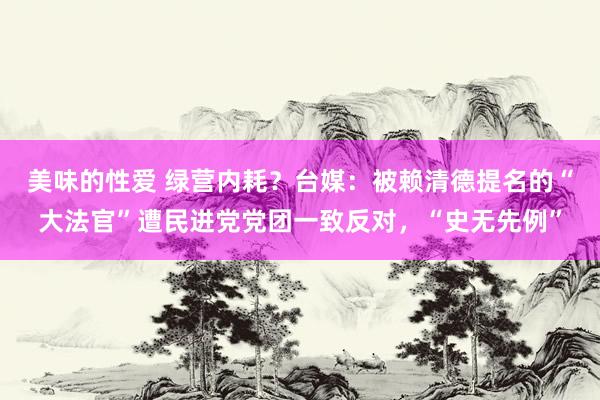 美味的性爱 绿营内耗？台媒：被赖清德提名的“大法官”遭民进党党团一致反对，“史无先例”