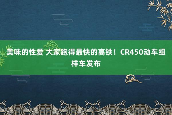 美味的性爱 大家跑得最快的高铁！CR450动车组样车发布