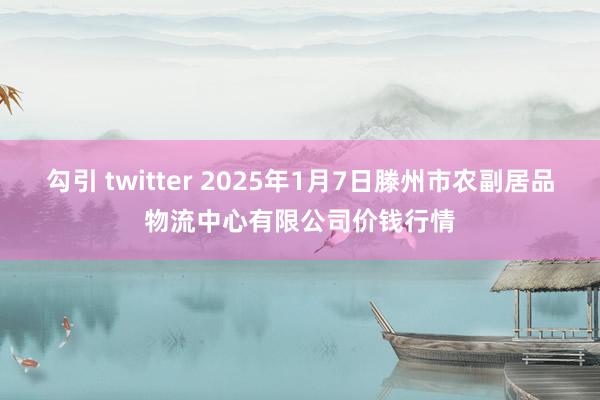 勾引 twitter 2025年1月7日滕州市农副居品物流中心有限公司价钱行情