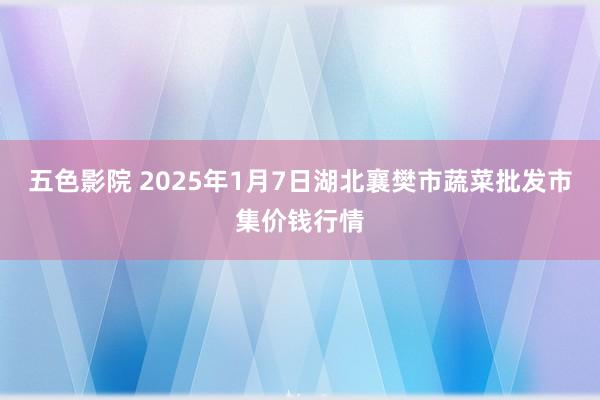 五色影院 2025年1月7日湖北襄樊市蔬菜批发市集价钱行情